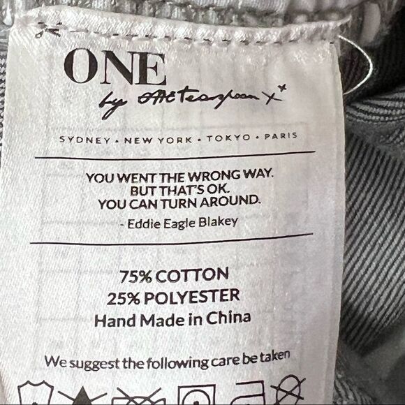 One Teaspoon Grey Black Awesome Baggies Size 25 - Picture 12 of 12